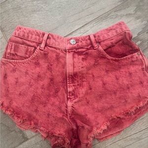 We The Free Pink Jean Shorts